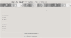 Desktop Screenshot of kulturort-wintringer-kapelle.de