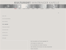 Tablet Screenshot of kulturort-wintringer-kapelle.de